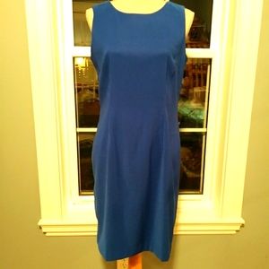 Mario Serrani Sleeveless Shift in Royal Blue